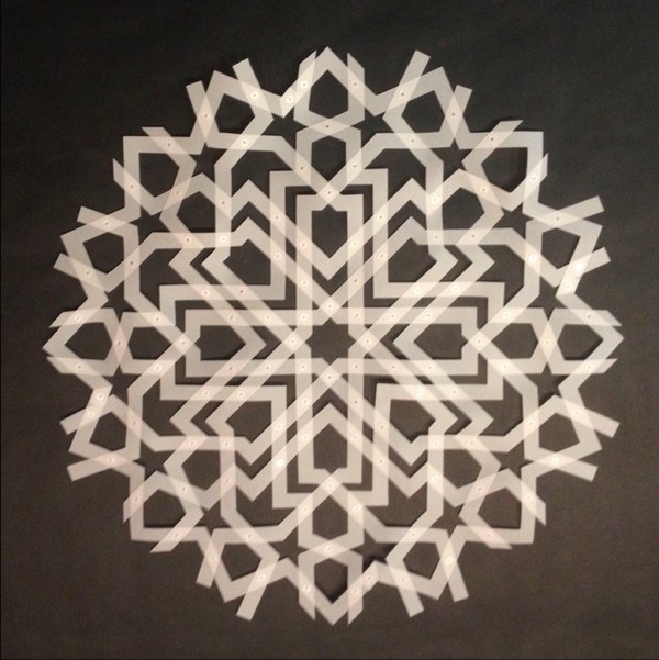 Del alicatado a la tridimensionalidad. Estrella de 8 puntas.