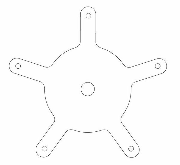 1 circunferencia, adaptable al cordón  de la bombilla.