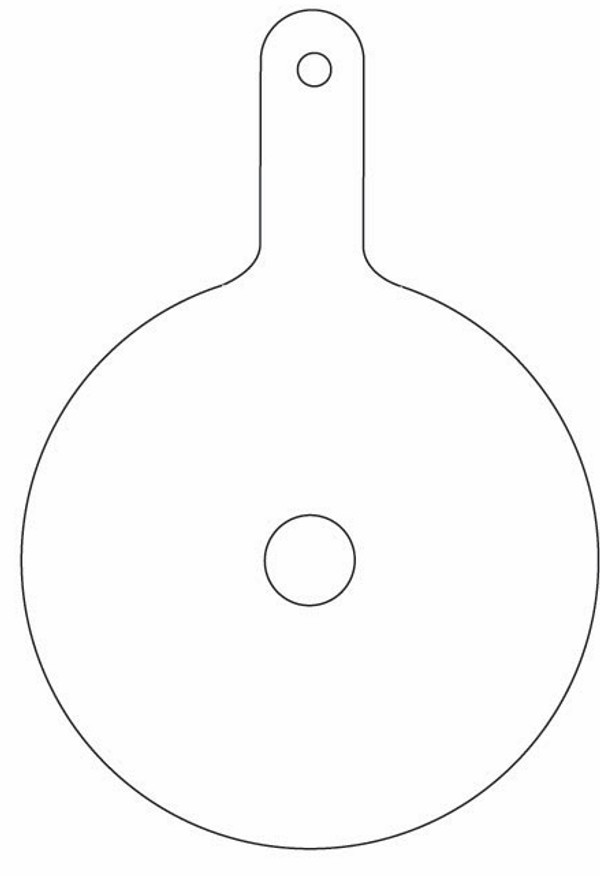 1 circunferencia que se usa para adaptar el cordón de la luz interior. 